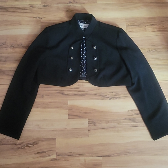 Vintage 90s Cropped Jacket Bolero L - Picture 3 of 7
